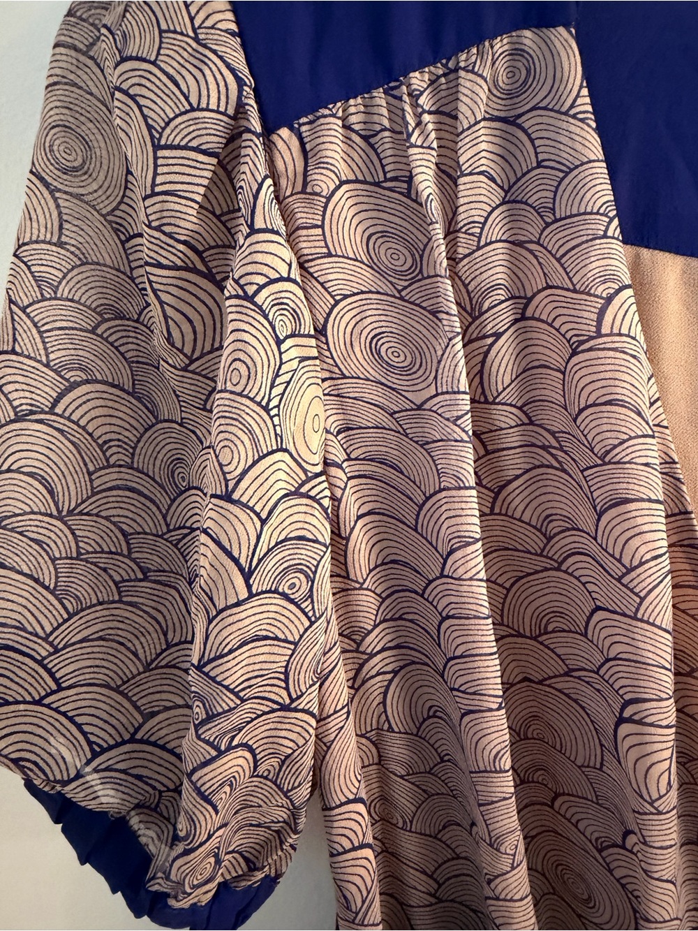 Yasmin LeBon 100% Silk Maxi Dress with Puff Sleeve Tie Waist Size 6 (UK 8) - Picture 7 of 13